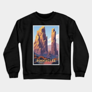 Pinnacles National Park Travel Poster Crewneck Sweatshirt